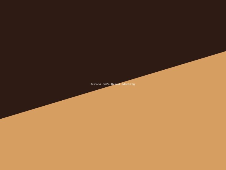 Aurora Cafe Brand Identity