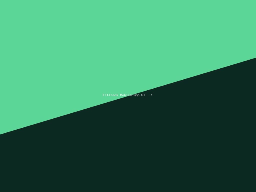 FitTrack Mobile App UI - 1